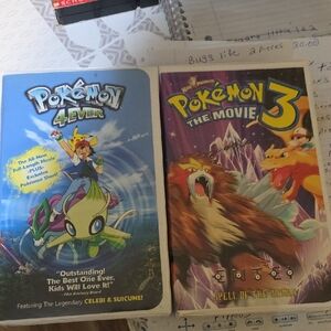 Pokemon 4Ever and Pokemon The Movie 3 VHS Tapes